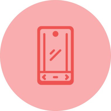 akıllı telefon simgesi, vektör illüstrasyonu basit tasarım