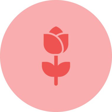 çiçek web simgesi, basit vektör illüstrasyonu