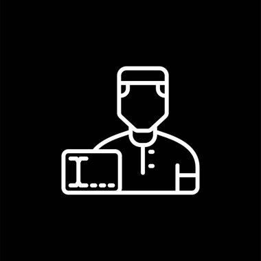 kullanıcı. Web simgesi basit illüstrasyon