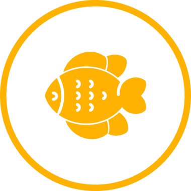 balık simgesi web basit illüstrasyon
