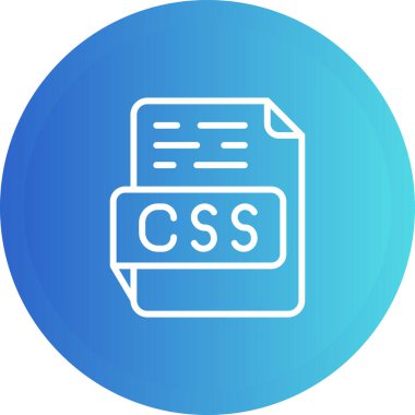 CSS dosya vektör illüstrasyonu