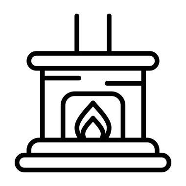Fırın simgesinin vektör illüstrasyonu