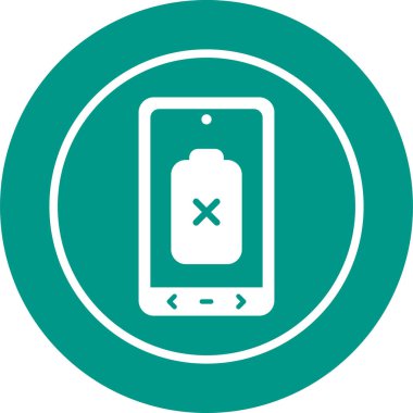 Boş Batarya simgesinin vektör çizimi