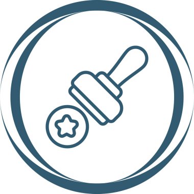 vector illustration of modern Stamp icon   