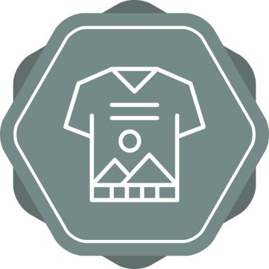 t-shirt simgesi, vektör illüstrasyonu basit tasarım