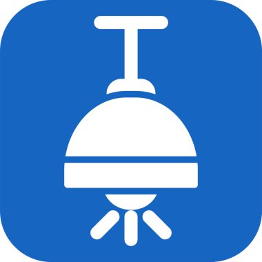 tavan lambası web simgesi, basit vektör illüstrasyonu    