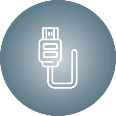 Modern hdmi simgesinin vektör çizimi