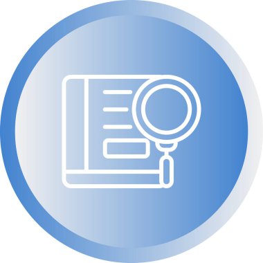 Ansiklopedi web simgesinin vektör illüstrasyonu