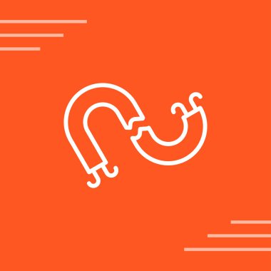 Kırık Kablo web simgesi, basit illüstrasyon 