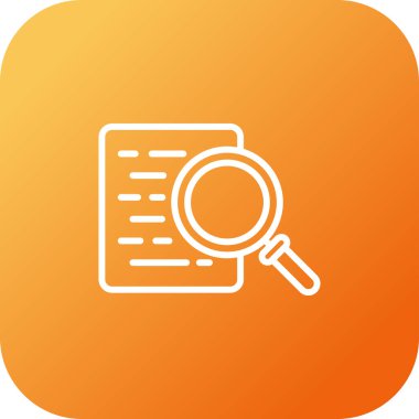 belge arama simgesi, vektör çizimi