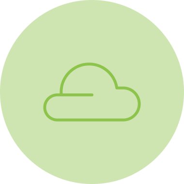 bulut web simgesi basit illüstrasyon