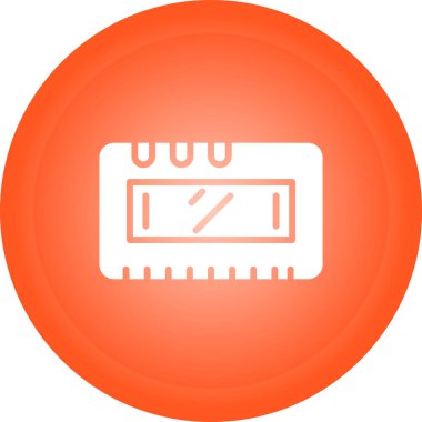 Lcd ekran simgesi, vektör illüstrasyonu basit tasarım