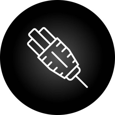 Ethernet web simgesinin vektör illüstrasyonu