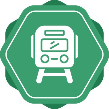 tren. Web simgesi basit illüstrasyon