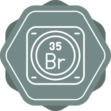 Periyodik tablo ağının kimyasal elementi basit illüstrasyon