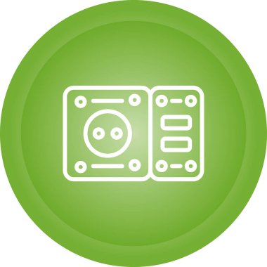 Soket simgesi tasarımı, vektör illüstrasyonu