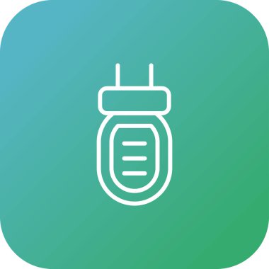 Kapasitör web simgesinin vektör illüstrasyonu