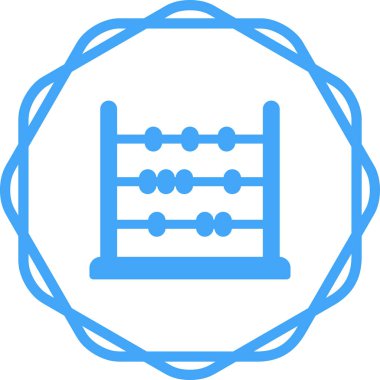 Abaküs. Web simgesi basit illüstrasyon   