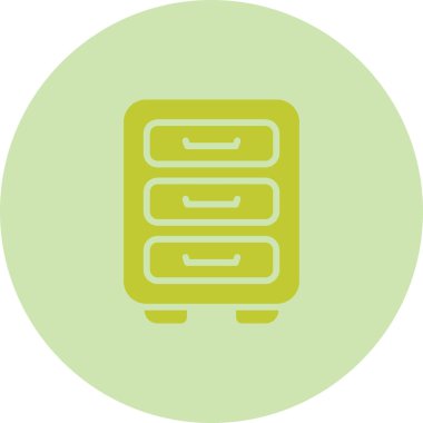  Dosya Kabine simgesi, vektör illüstrasyonu