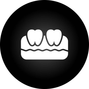 diş simgesi web basit illüstrasyon