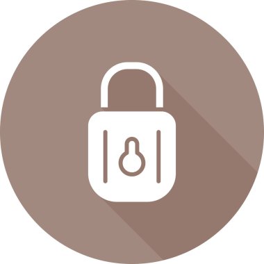 Asma kilit simgesinin web illüstrasyonu