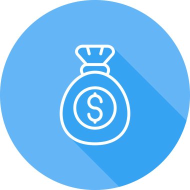 para çantası simgesi, vektör illüstrasyonu