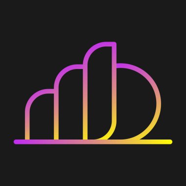 Kabuk simgesi, vektör illüstrasyonu basit tasarım