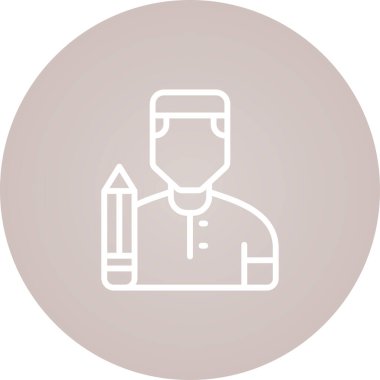 kullanıcı. Web simgesi basit illüstrasyon