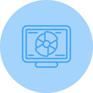 Renkli tekerlek simgesi. Parlak spektrum vektörü. Dairesel gradyan çizimi. Canlı tasarım ögesi.