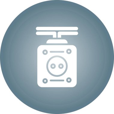 Kablo ağ simgesi basit illüstrasyon