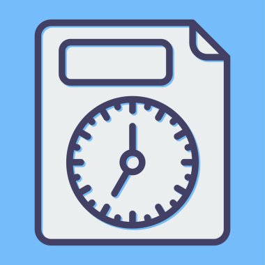 belge web simgesi vektör illüstrasyonu