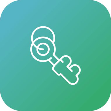 Anahtar. Web simgesi basit illüstrasyon