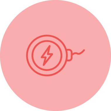  Kablosuz Şarj simgesi vektör çizimi 