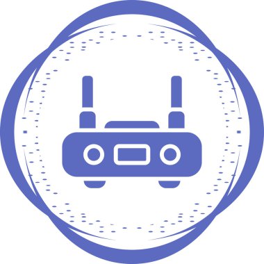 router vektör simgesi, tasarım taslağı 