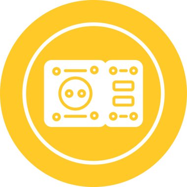 Soket simgesi tasarımı, vektör illüstrasyonu