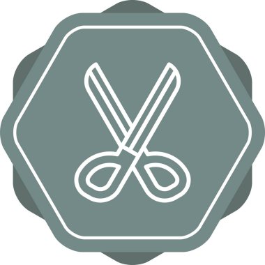 Scissors icon, vector illustration simple design