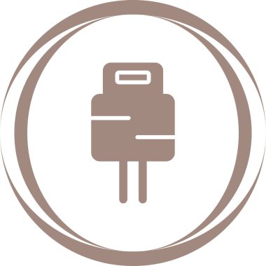 elektrik dolgu simgesi web illüstrasyonu