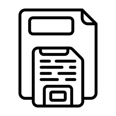 Kaydet düğmesi simgesinin vektör illüstrasyonu