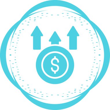 Maliyet web simgesi basit illüstrasyon