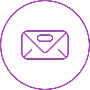 posta mektubu simgesi vektör illüstrasyon 