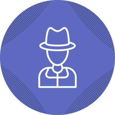 Casusluk simgesinin basit doğrusal çizimi