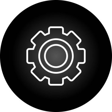 ayar simgesi, vektör illüstrasyonu