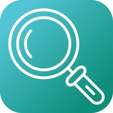 Büyütme cam simgesi vektör illüstrasyonu  