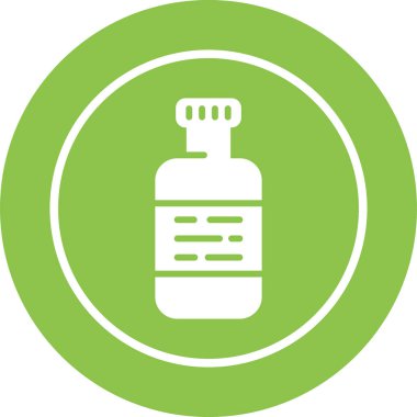   şişe ağ simgesi basit illüstrasyon