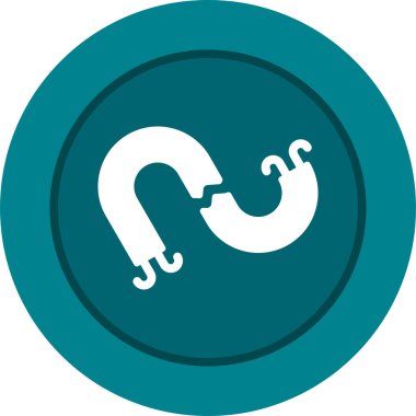 Kırık Kablo web simgesi, basit illüstrasyon 