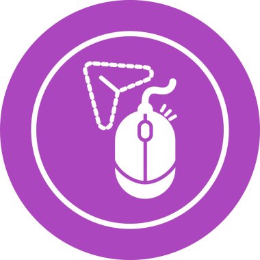 Beyaz Arkaplanda İmleç Simgesi İzole Edildi 