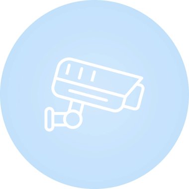 ccTV kamera simgesinin vektör illüstrasyonu 