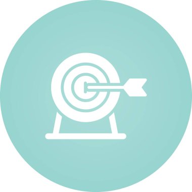 Hedef simgenin vektör illüstrasyonu 