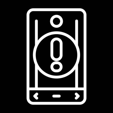 akıllı telefon simgesi, vektör illüstrasyonu basit tasarım