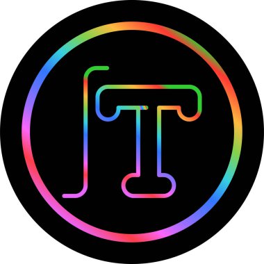 Typography simgesinin vektör illüstrasyonu